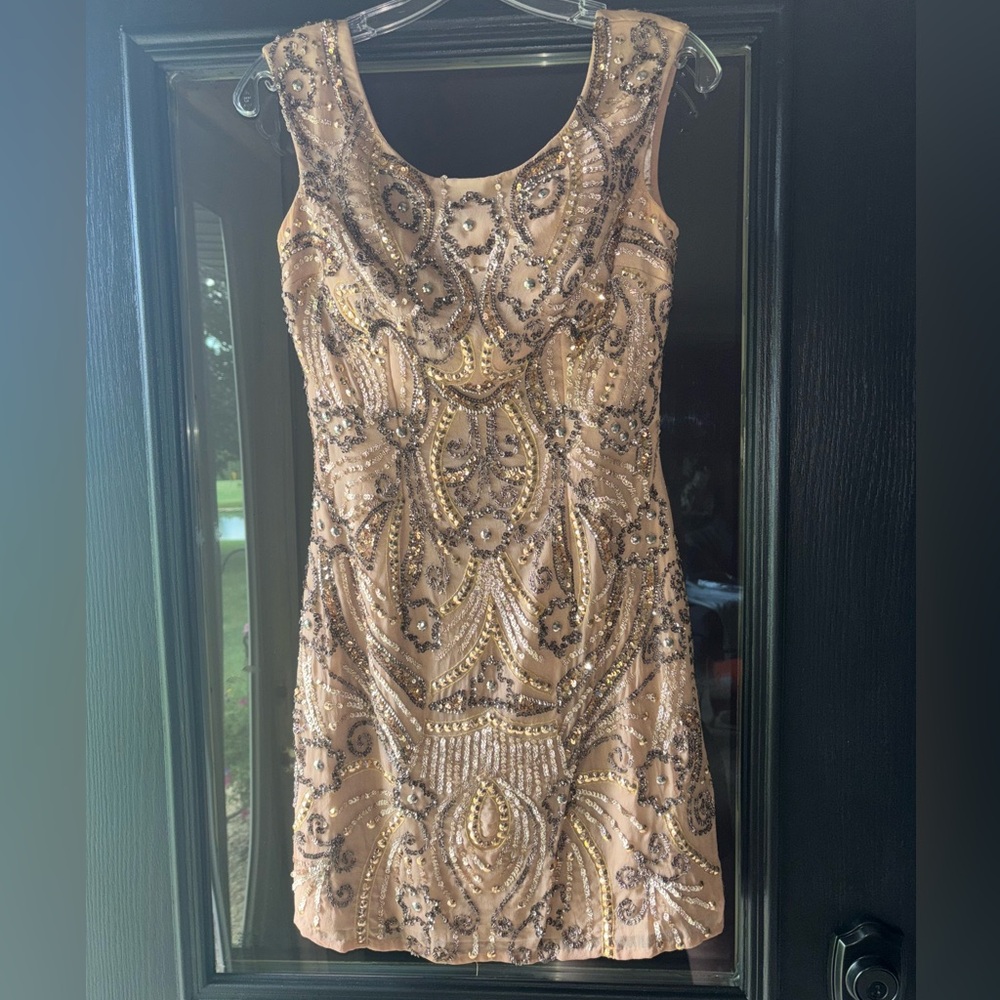 Gold sparkly dress